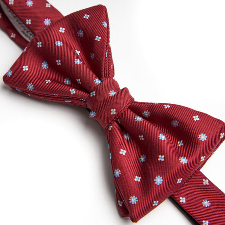 BURGUNDY PRE-KNOTTED BOWTIE