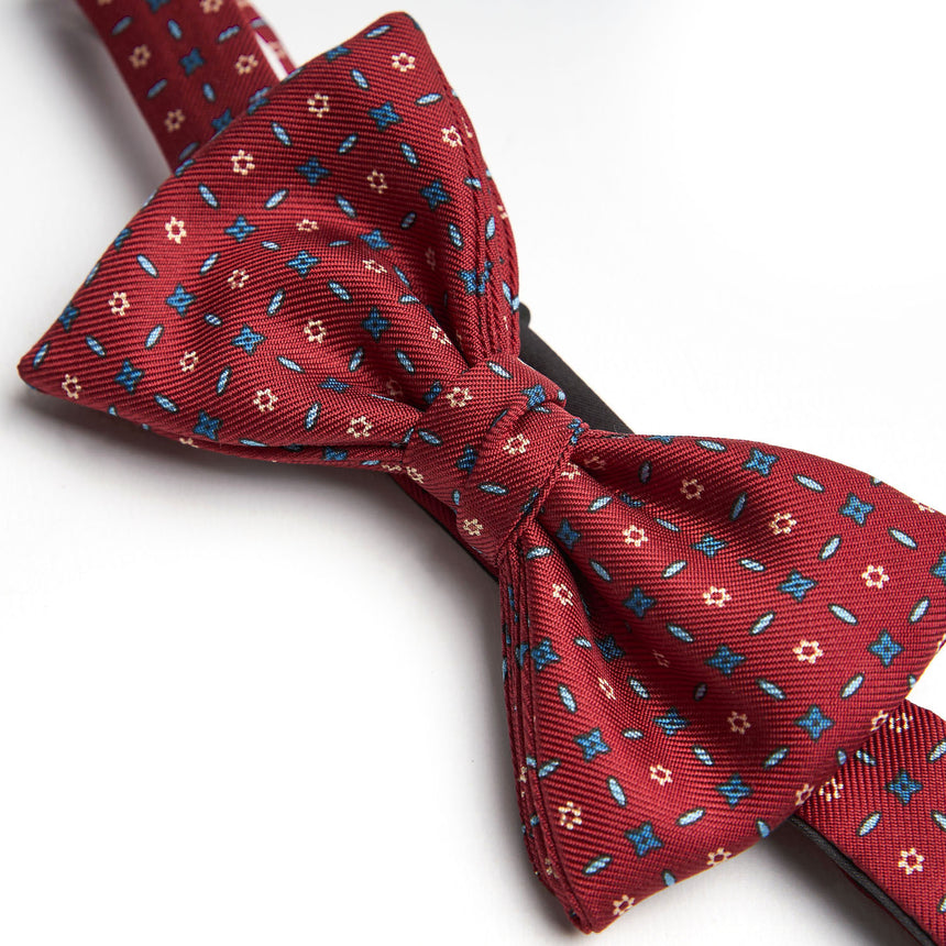 BURGUNDY PRE-KNOTTED BOWTIE