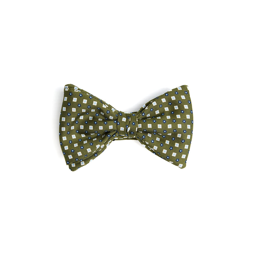 OLIVE GREEN PRE-KNOTTED BOWTIE