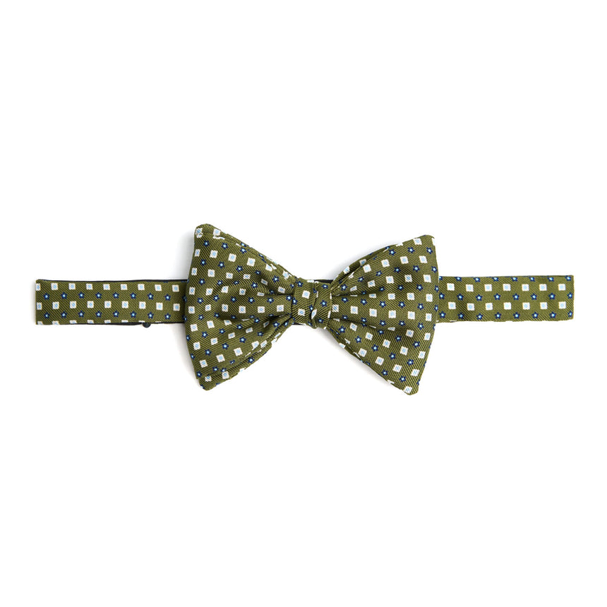 OLIVE GREEN PRE-KNOTTED BOWTIE