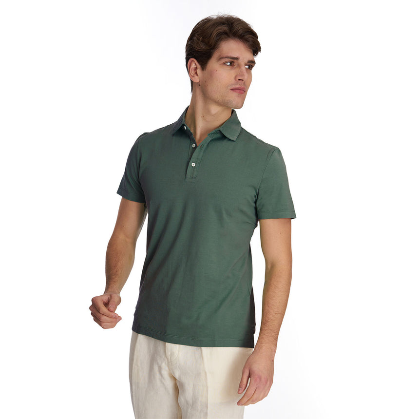 DARK GREEN SHORT SLEEVE POLO