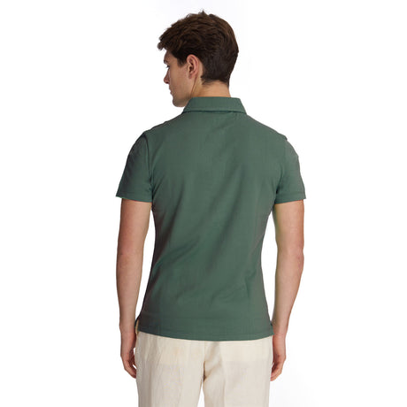 DARK GREEN SHORT SLEEVE POLO SHIRT