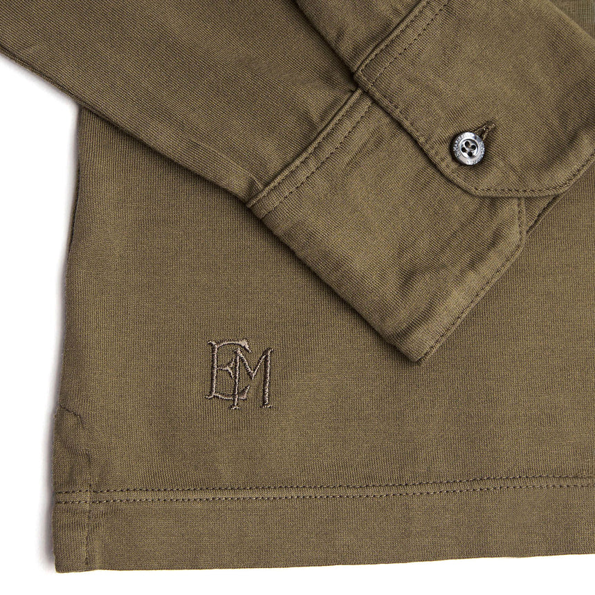 DARK GREEN LONG SLEEVE POLO SHIRT