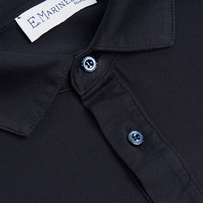 DARK BLUE LONG SLEEVE POLO