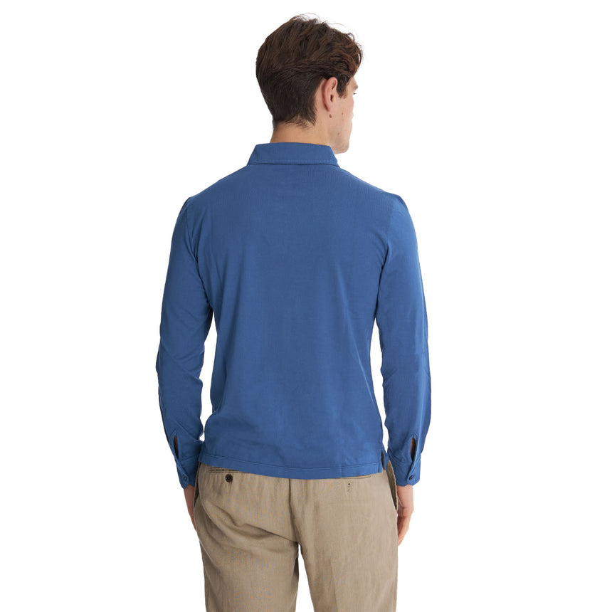 BLUETTE LONG SLEEVE POLO SHIRT