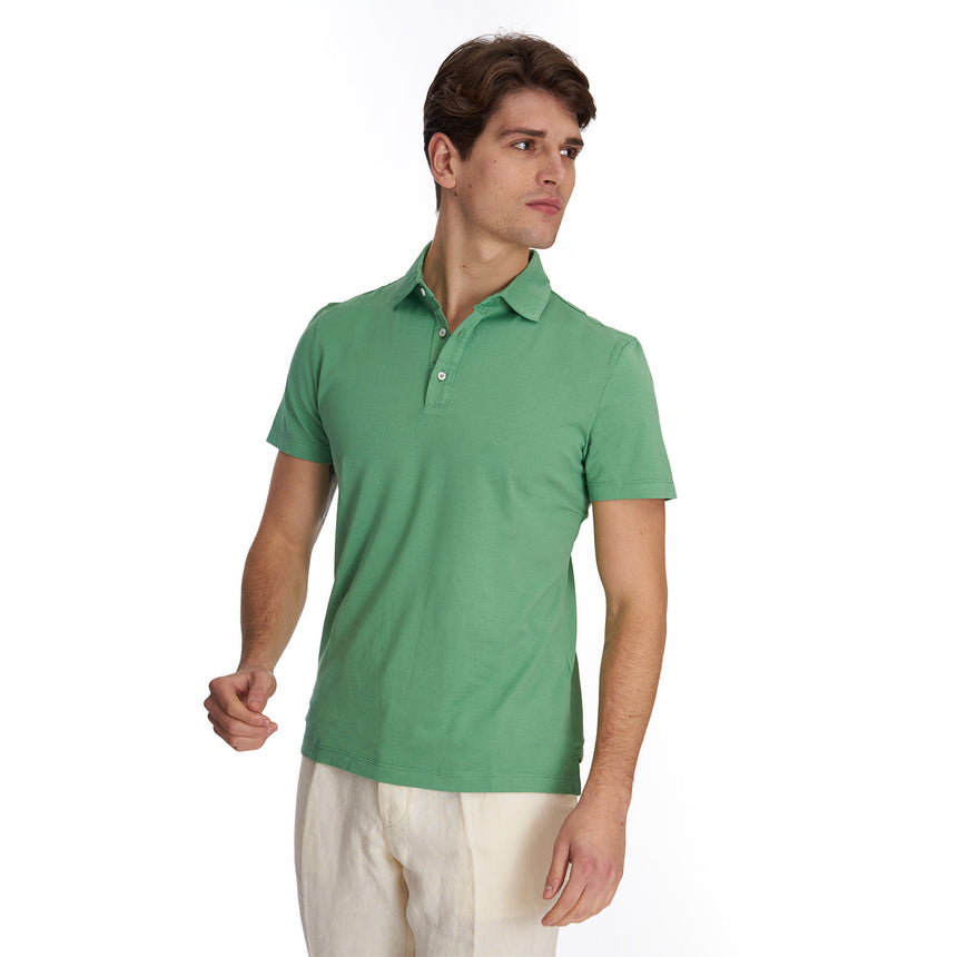 LIGHT GREEN SHORT SLEEVE POLO SHIRT