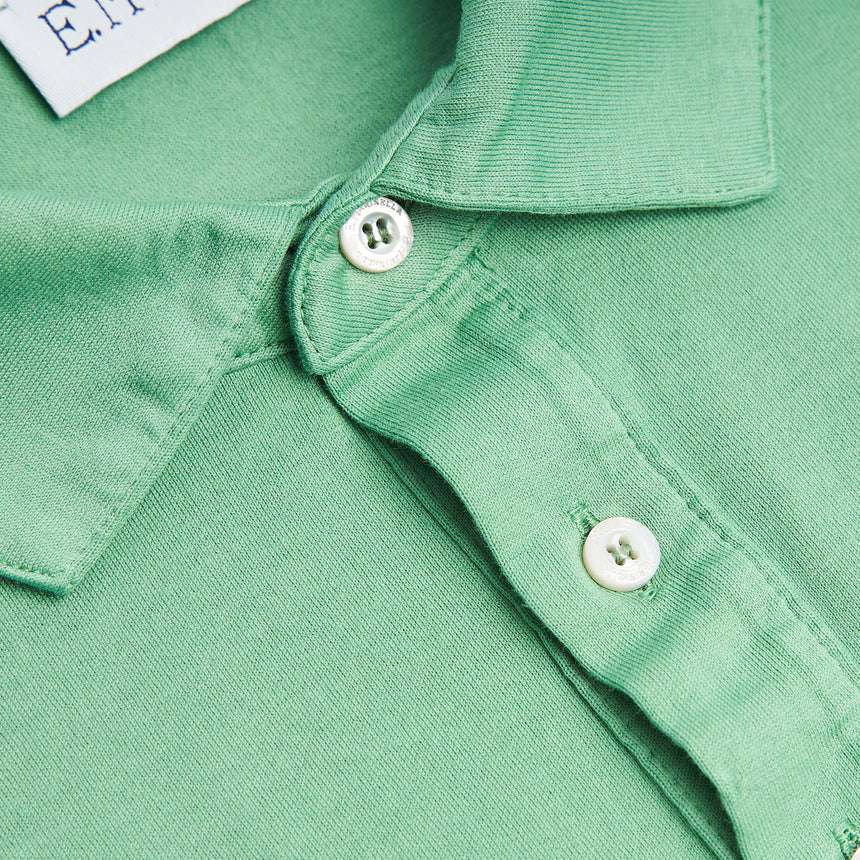 LIGHT GREEN SHORT SLEEVE POLO SHIRT