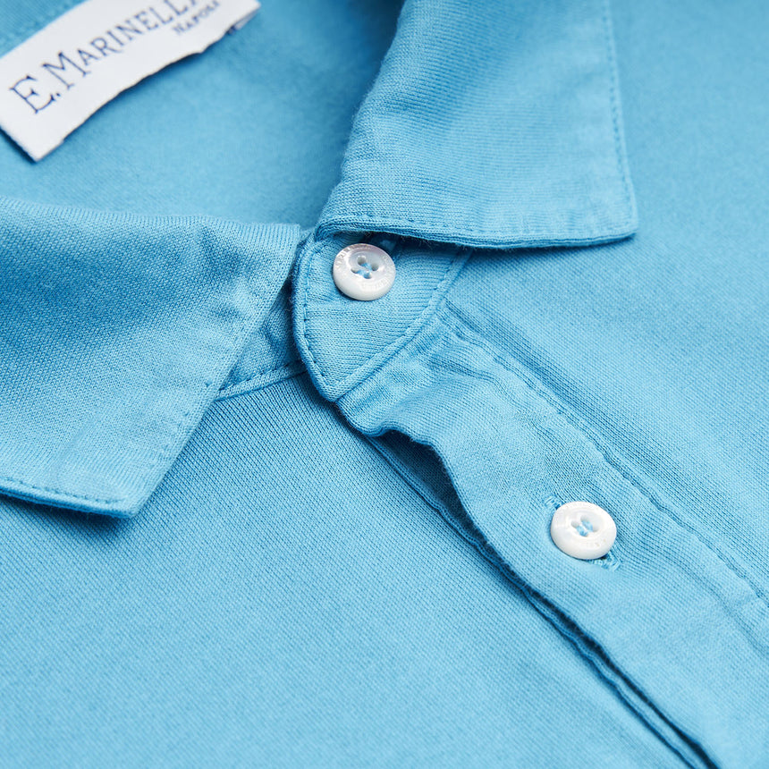 LIGHT BLUE SHORT SLEEVE POLO SHIRT