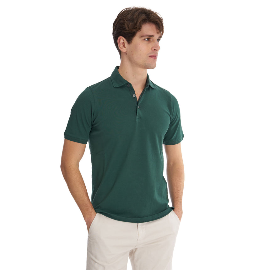 DARK GREEN SHORT SLEEVE POLO