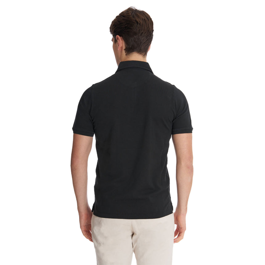 BLACK SHORT SLEEVE POLO