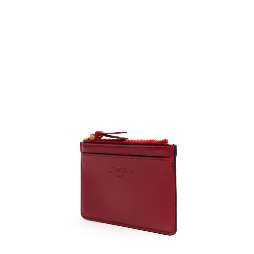 RED ZIP CREDIT CARD HOLDER