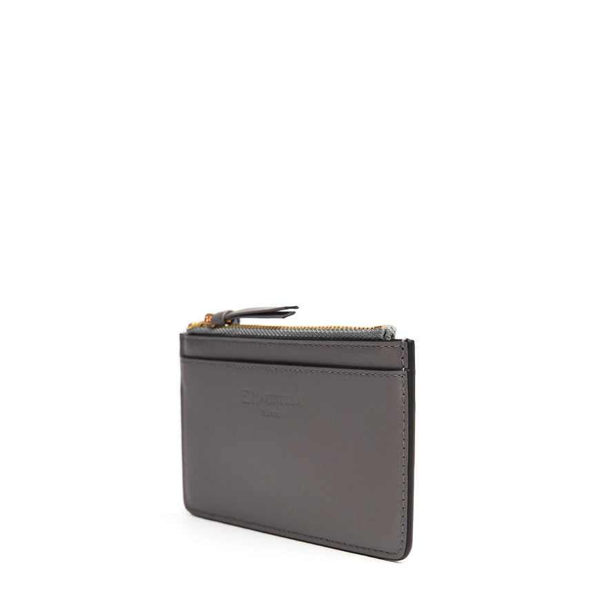 GREY ZIP CREDIT CARD HOLDER