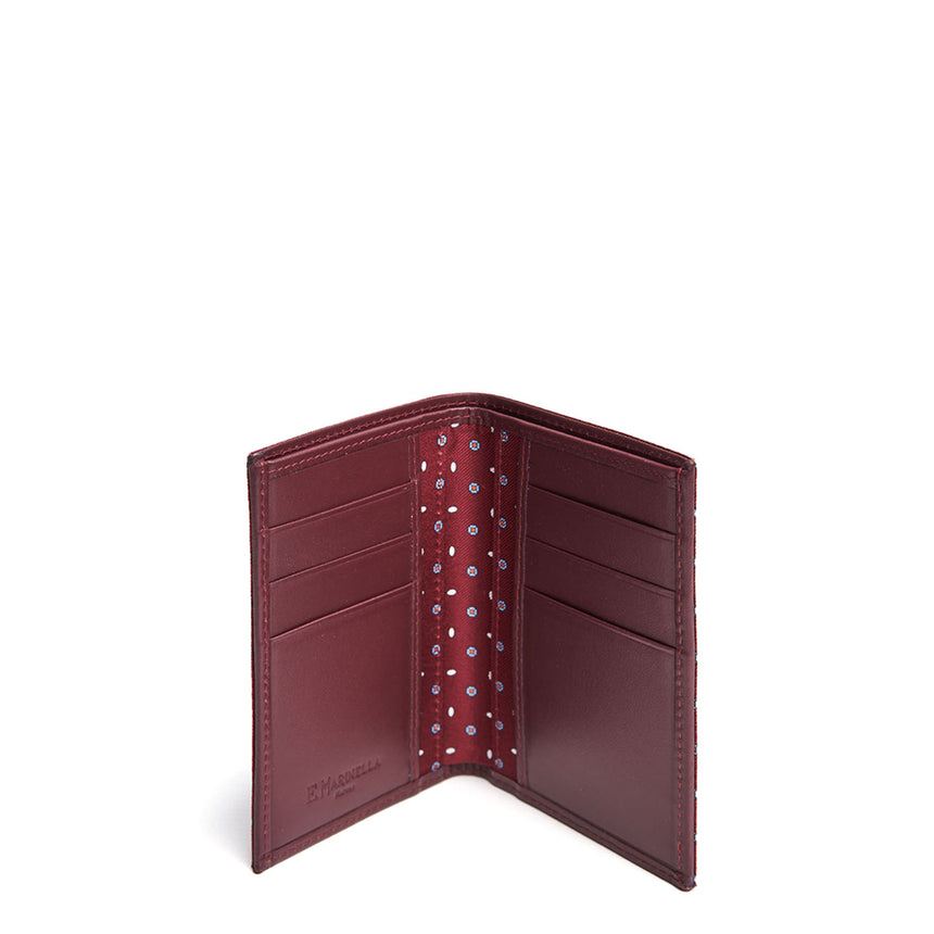 BURGUNDY VERTICAL WALLET