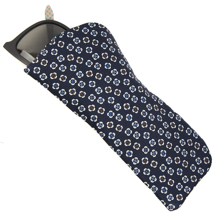 DARK BLUE GLASSES CASE