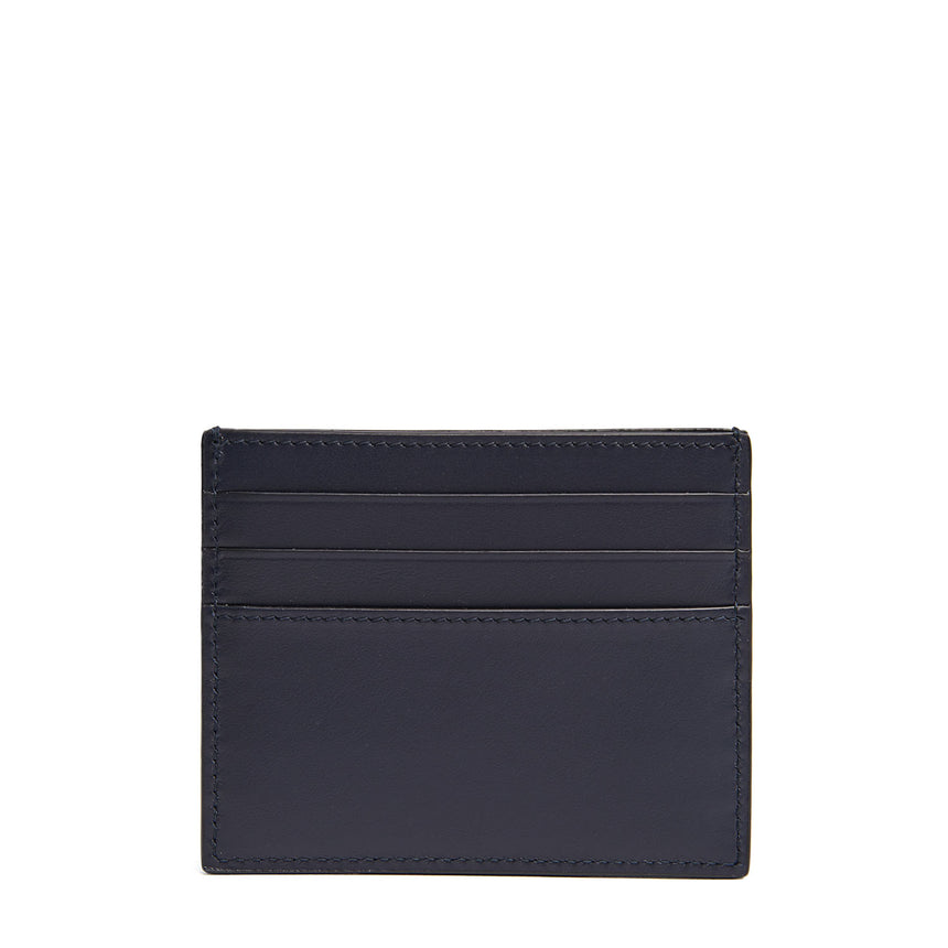 BLUE LEATHER CREDIT CARD HOLDER