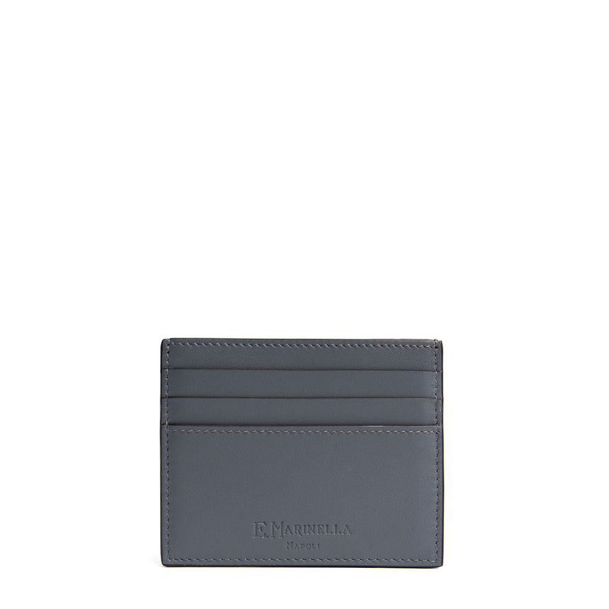 DARK GREY LEATHER CREDIT CARD HOLDER