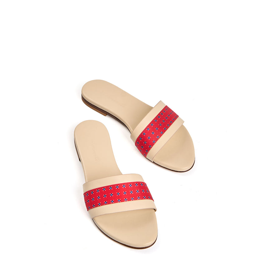 SIGNATURE ICONOGRAPHIC FLAT SANDAL