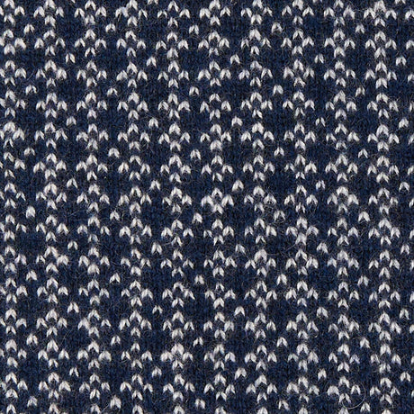 DARK BLUE AND LIGHT GREY NECK WARMER WITH MICRO PATTERN