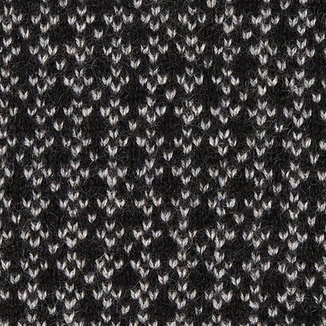 BLACK AND DARK GREY NECK WARMER WITH MICRO PATTERN