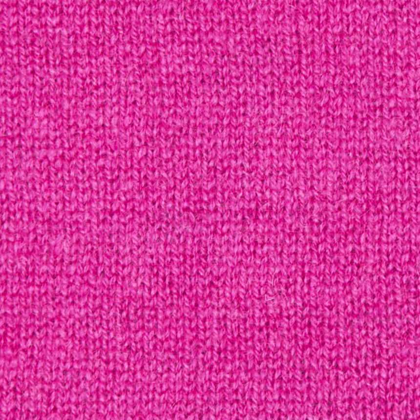 FUCHSIA AND GRAY TWO-TONE CASHMERE NECK WARMER