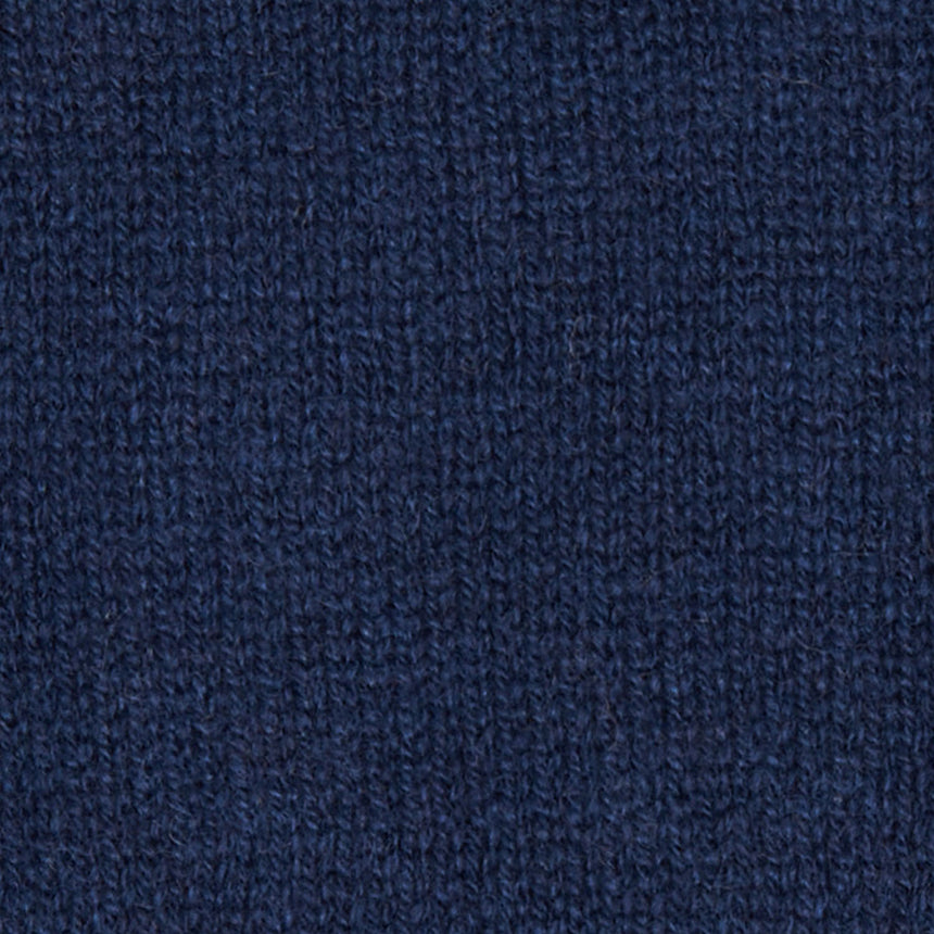 DARK BLUE AND BROWN TWO-TONE CASHMERE NECK WARMER