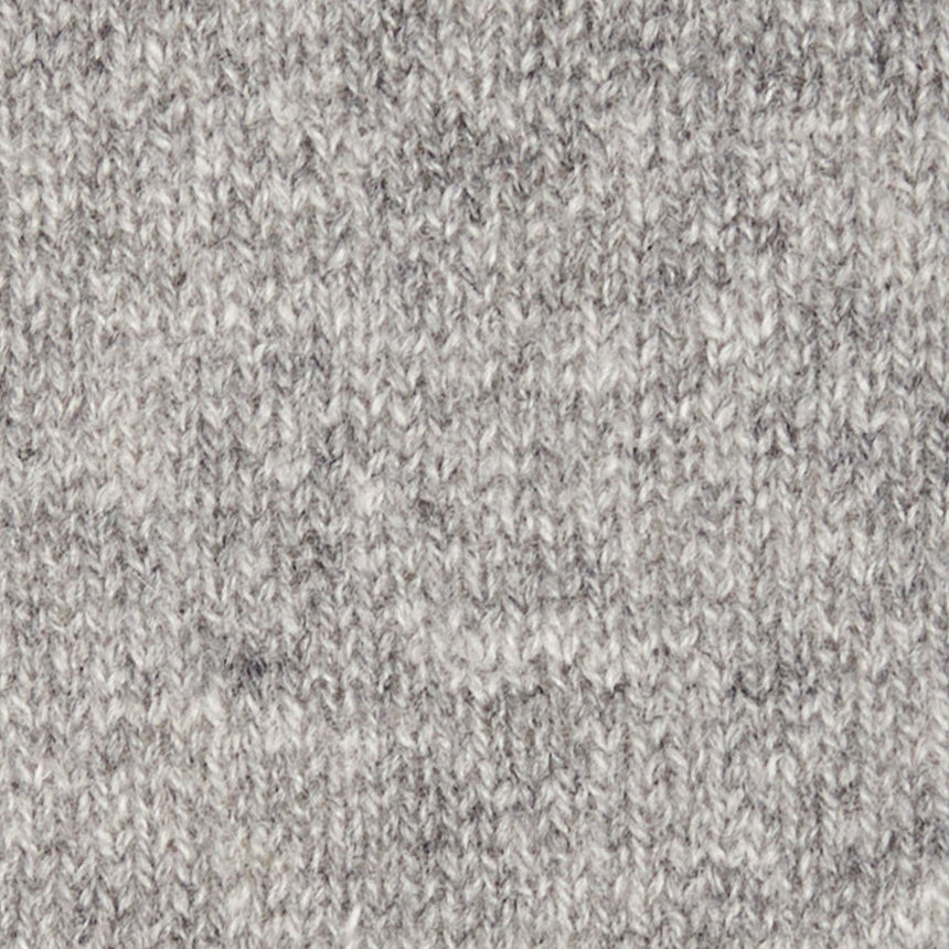 GRAY AND WHITE TWO-TONE CASHMERE NECK WARMER