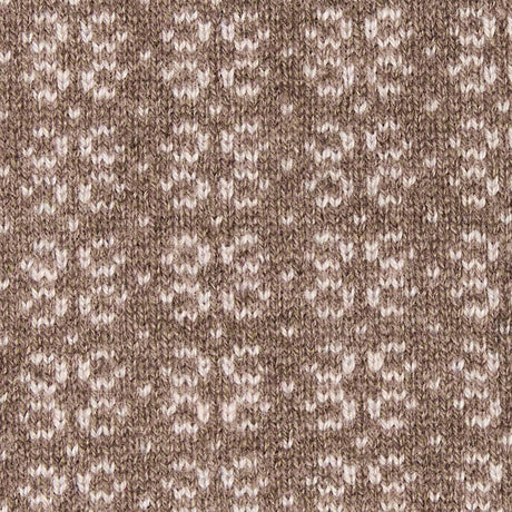 DARK BROWN AND BEIGE NECK WARMER WITH MICRO PATTERN