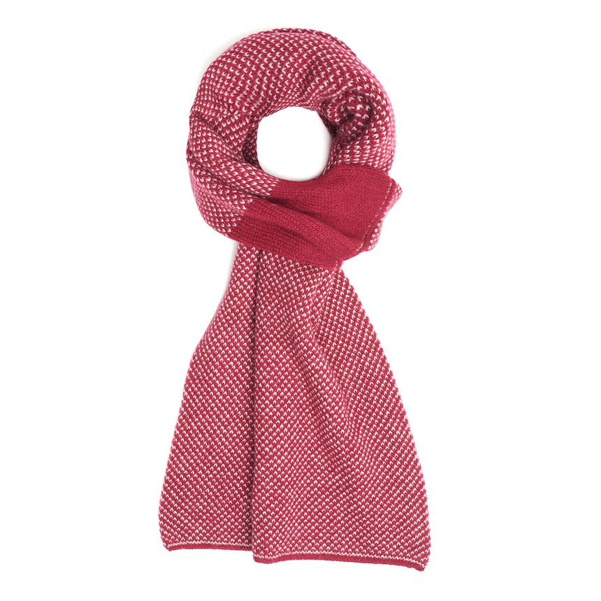 SCALDACOLLO BORDEAUX E CAMMELLO IN CASHMERE