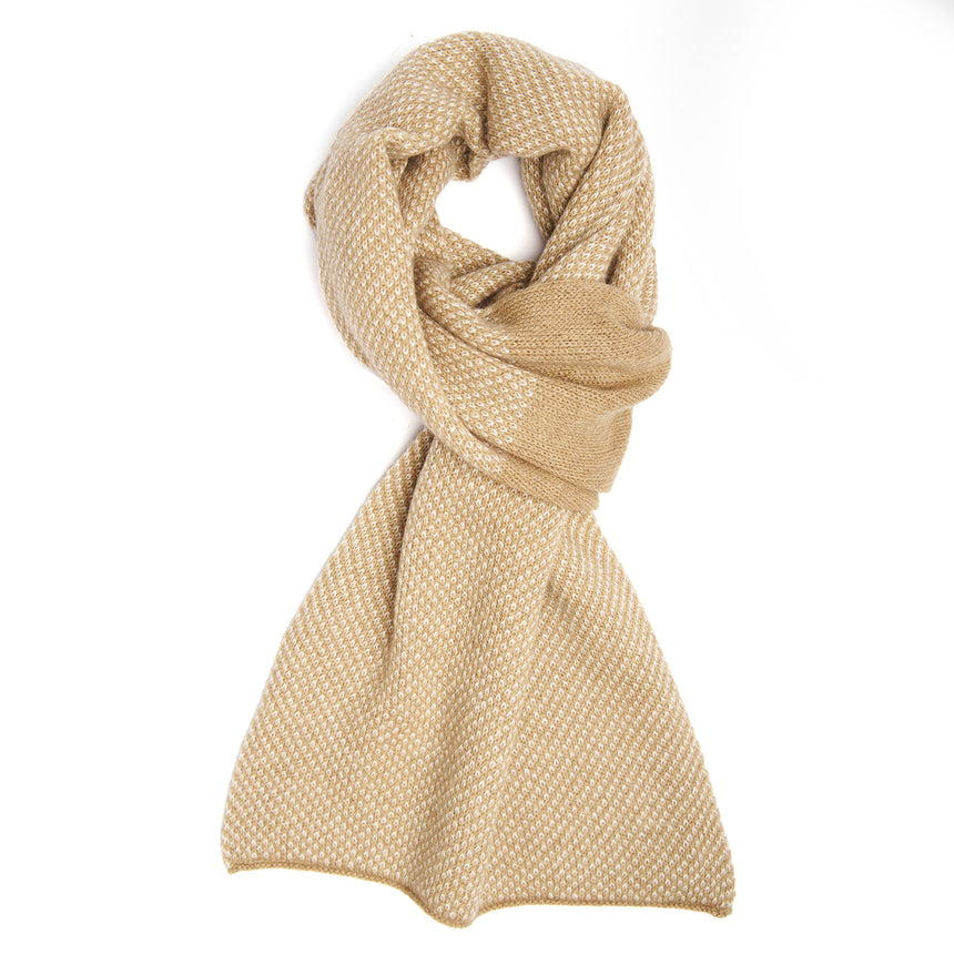 BEIGE CASHMERE NECK WARMER