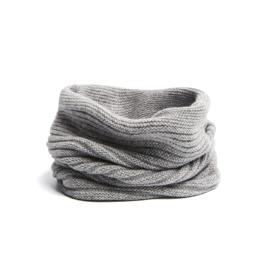 GREY TUBULAR NECK WARMER