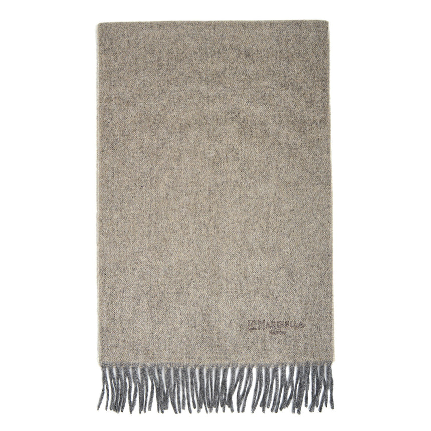 SCIARPA DOUBLE-FACE E GRIGIO BEIGE