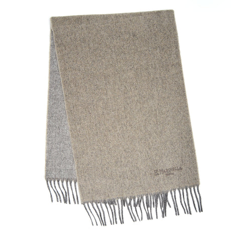 SCIARPA DOUBLE-FACE E GRIGIO BEIGE