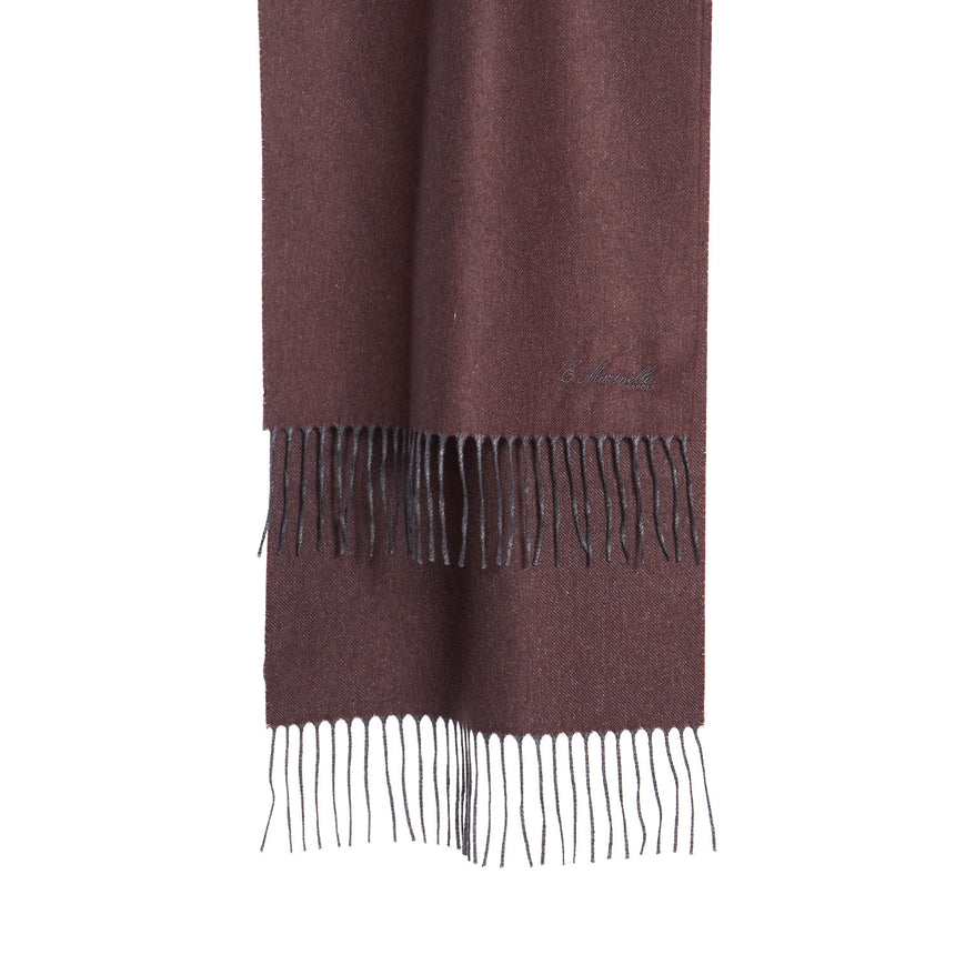 BORDEAUX SILK AND CASHMERE SCARF