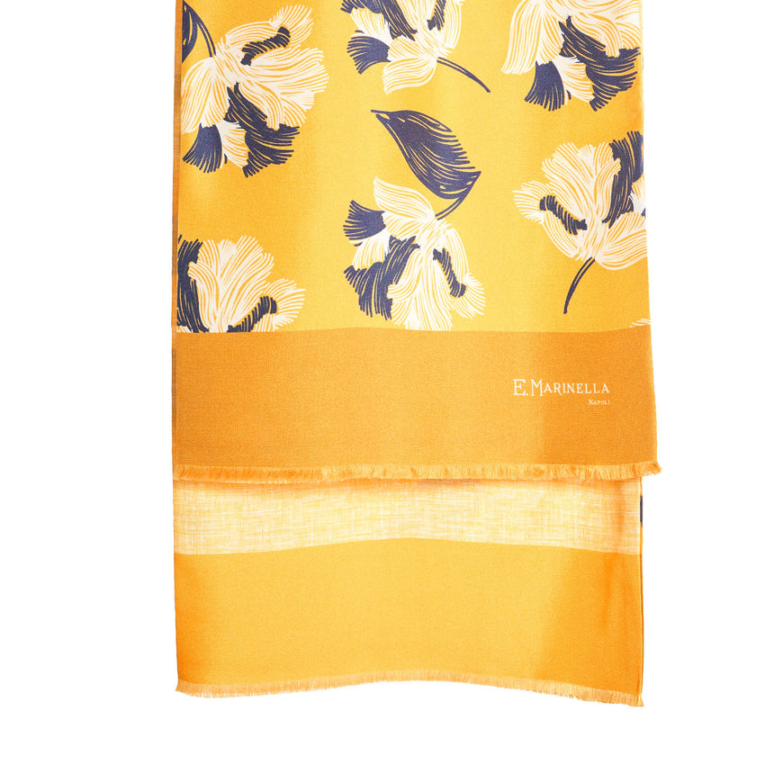 YELLOW DOUBLE SILK SCARF