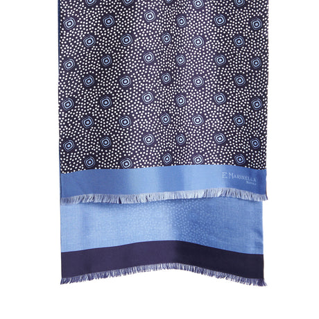 DARK AND LIGHT BLUE DOUBLE SCARF