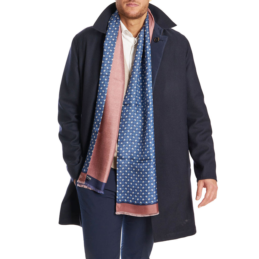 BLUETTE AND PINK DOUBLE SCARF