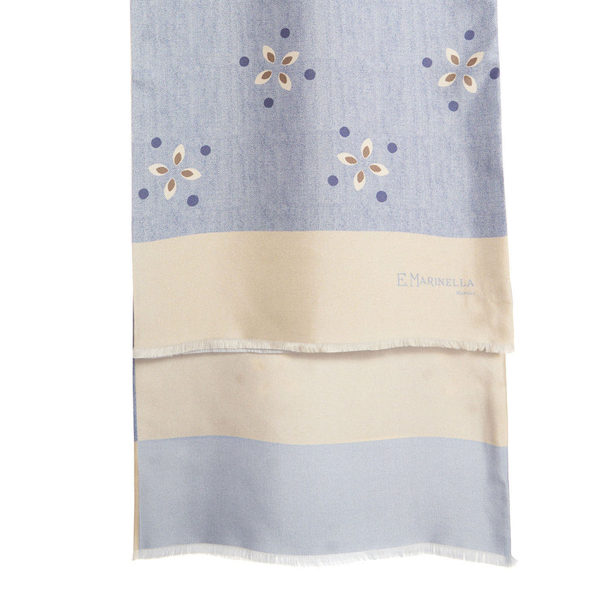 POWDER BLUE DOUBLE SILK SCARF