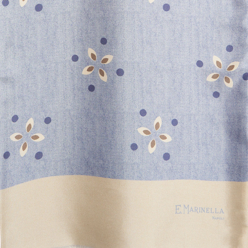 POWDER BLUE DOUBLE SILK SCARF