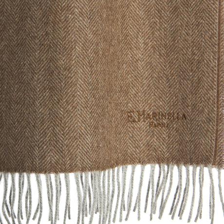 SCIARPA MARRONE CHIARO IN CASHMERE