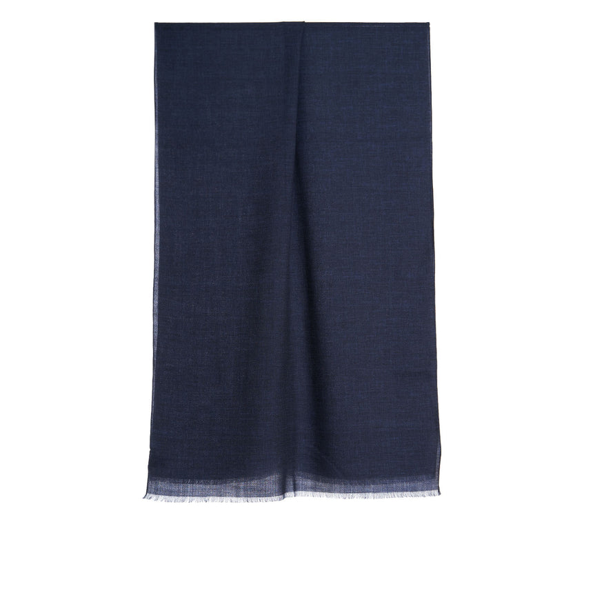 DARK AND LIGHT BLUE WOOL STOLE