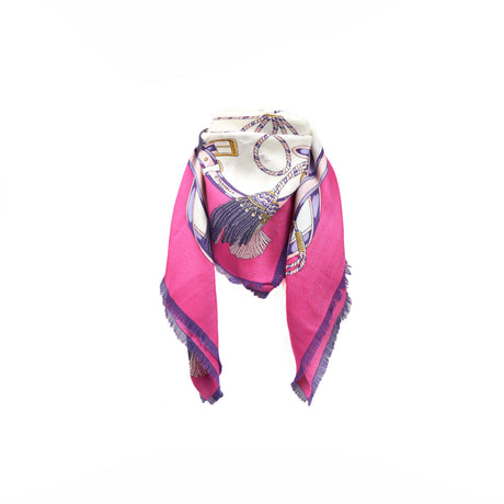 FUCSIA STOLE 115 IN WOOL, SILK AND CASHMERE