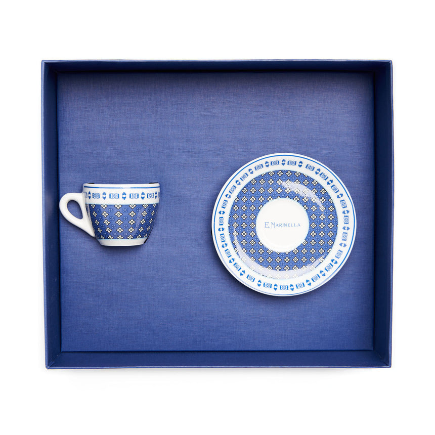 POWDER BLUE COFFEE CUP WITH SAUCER