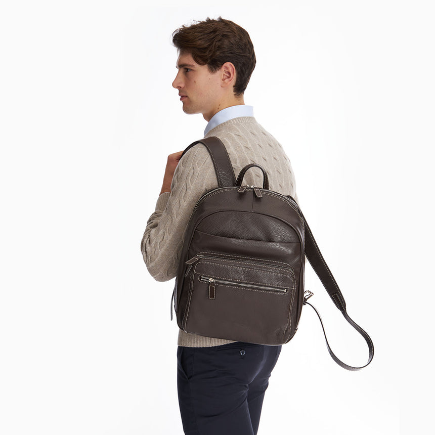 DARK BROWN BACK PACK